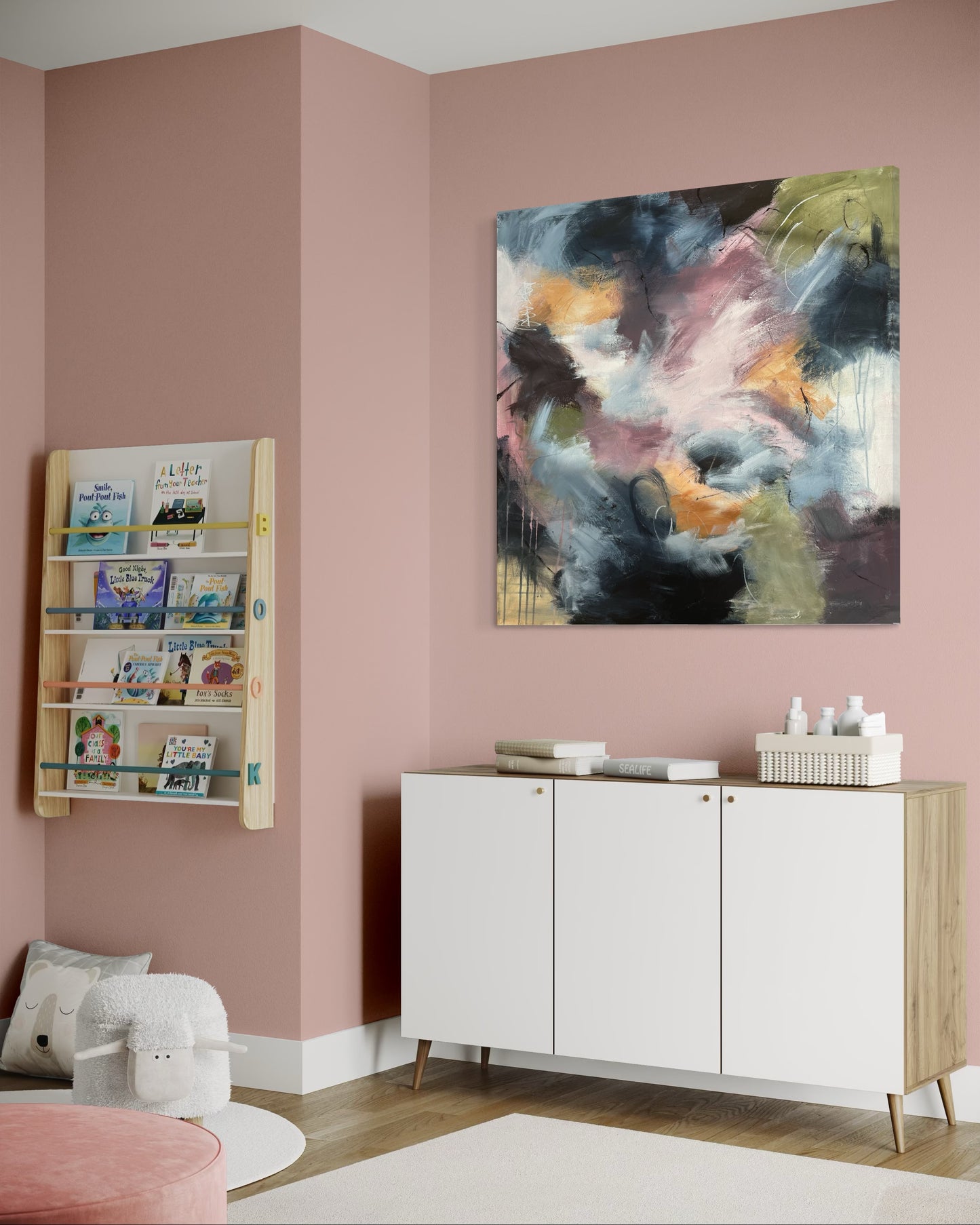Purple Rain 80x80 cm