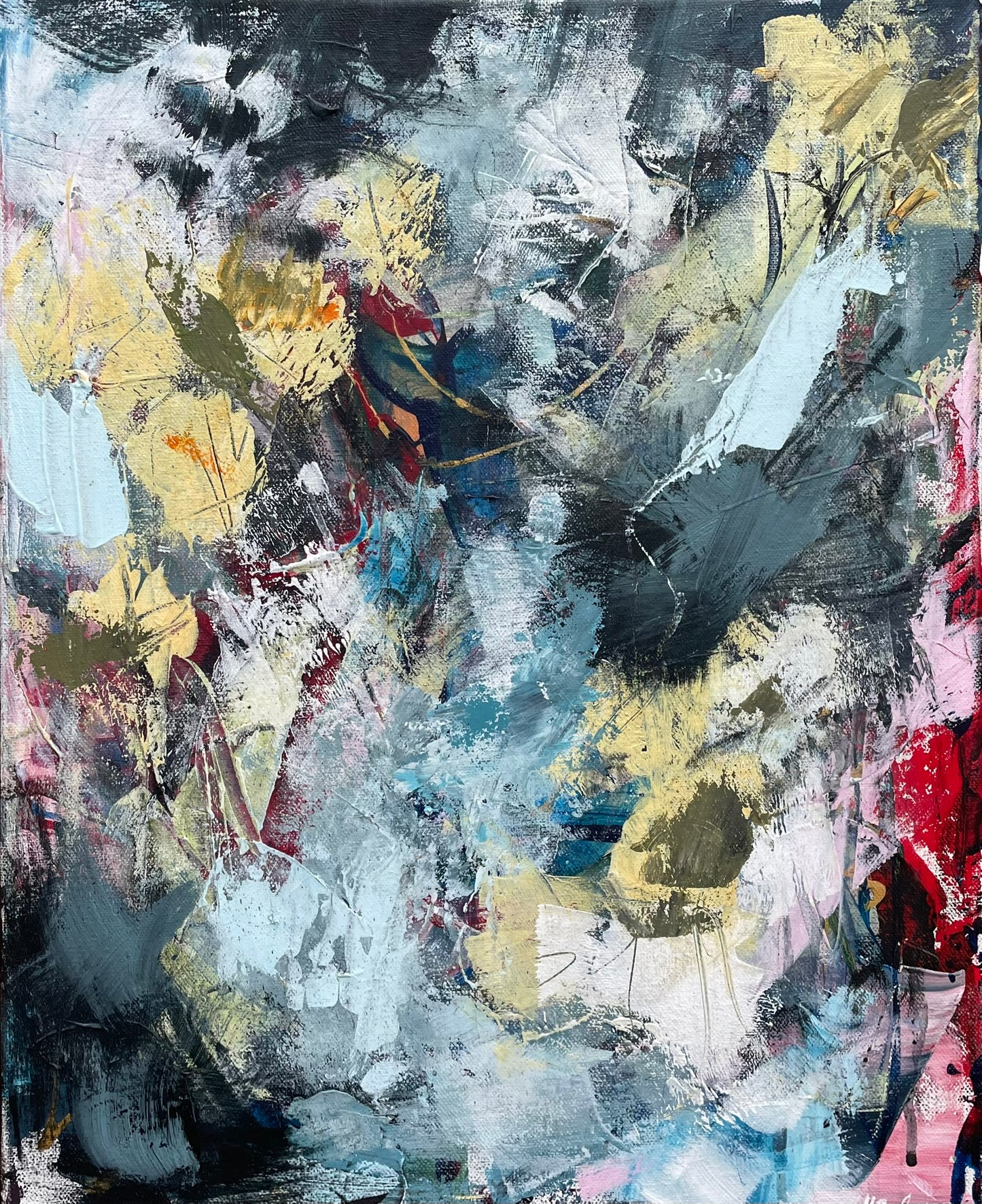 He has left the building 40x50 cm