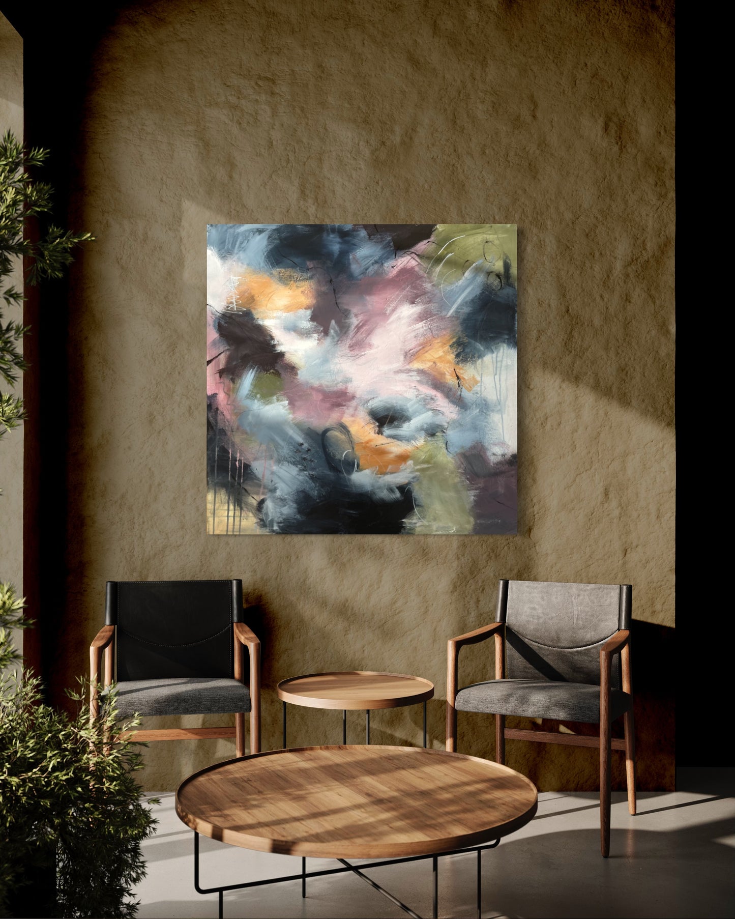 Purple Rain 80x80 cm