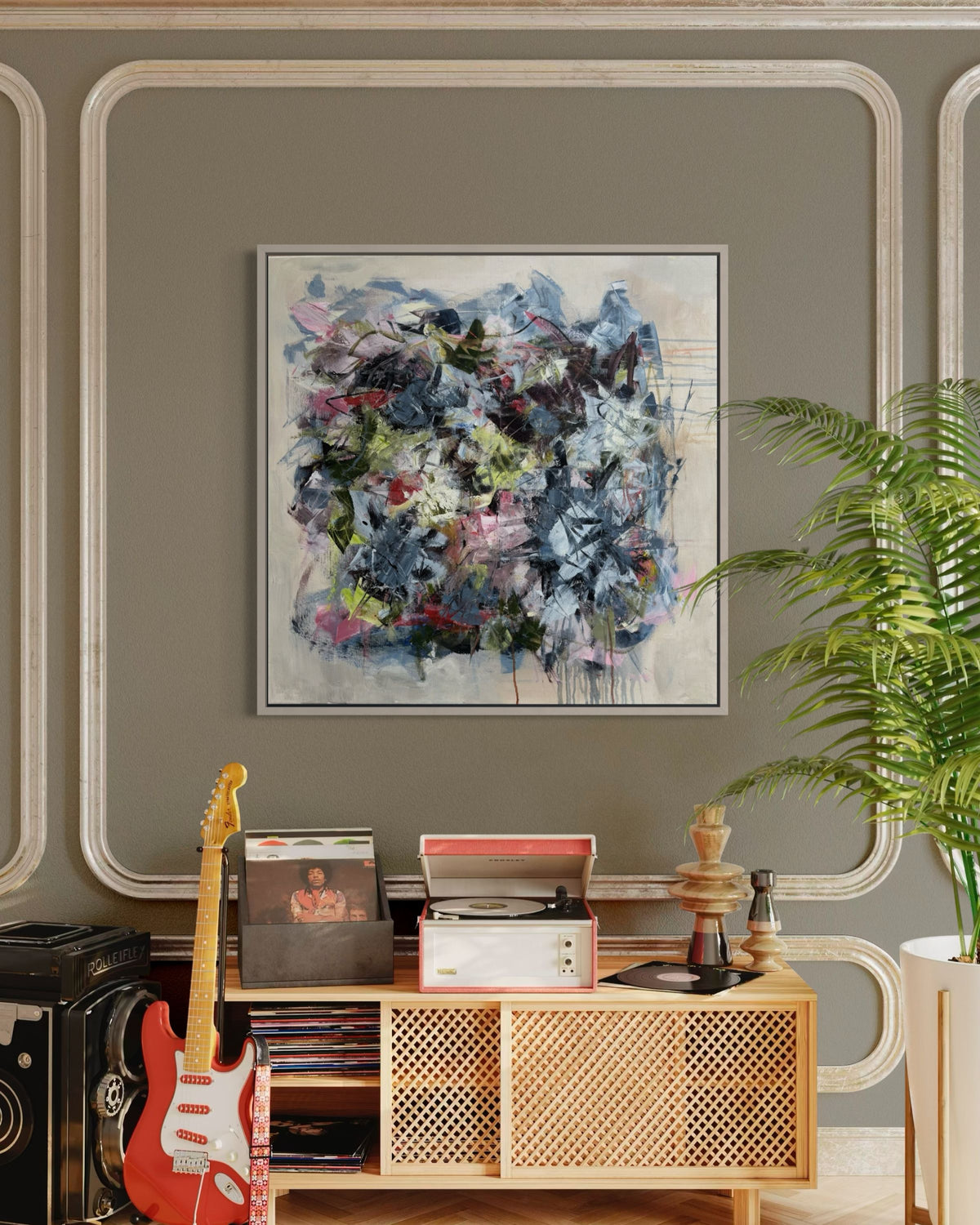 Wild at Heart I, 80x80 cm m/ramme