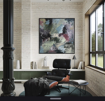 Raw Euphoria 90x90 cm m/sort sveveramme