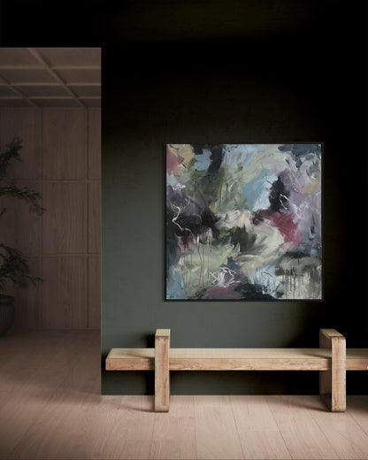 Raw Euphoria 90x90 cm m/sort sveveramme