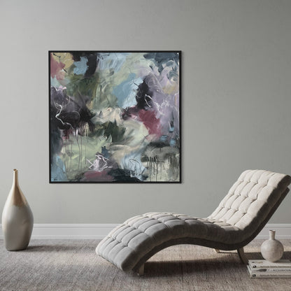 Raw Euphoria 90x90 cm m/sort sveveramme