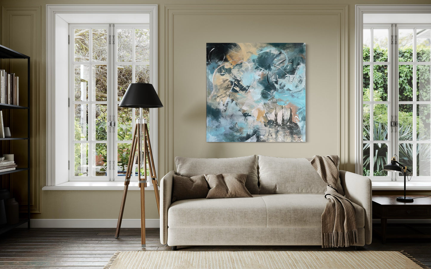 Cross the Waters 100 x 100 cm