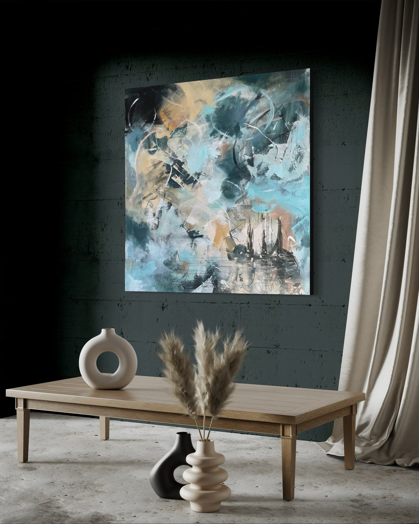 Cross the Waters 100 x 100 cm