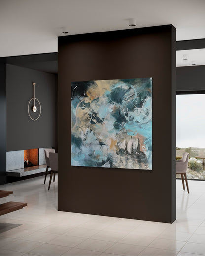 Cross the Waters 100 x 100 cm
