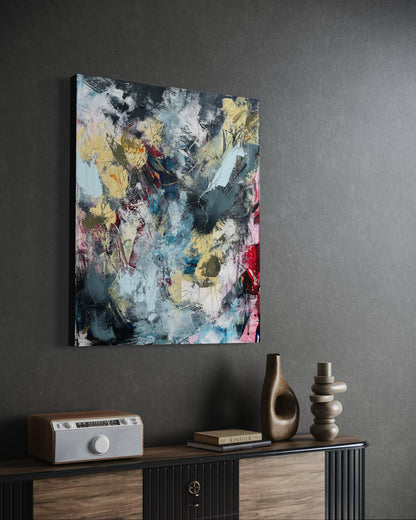 He has left the building 40x50 cm