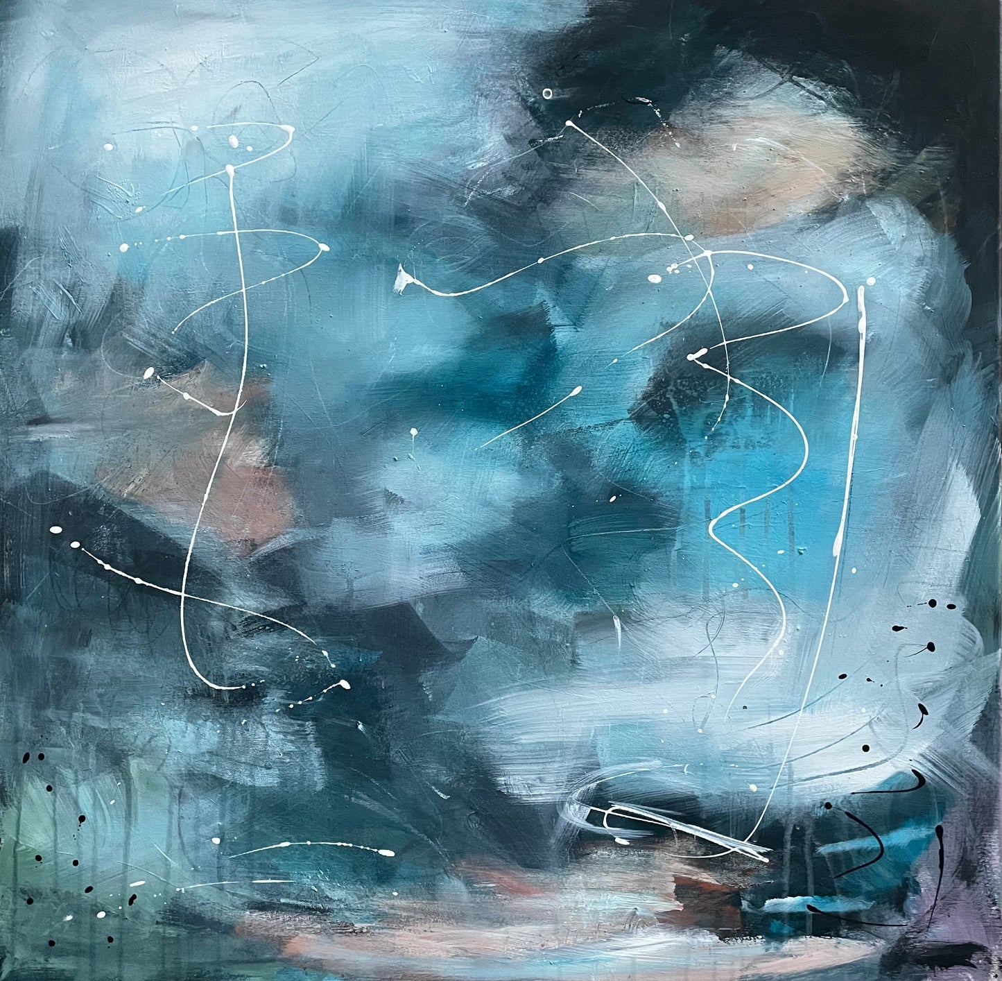 Midnight space 80x80cm