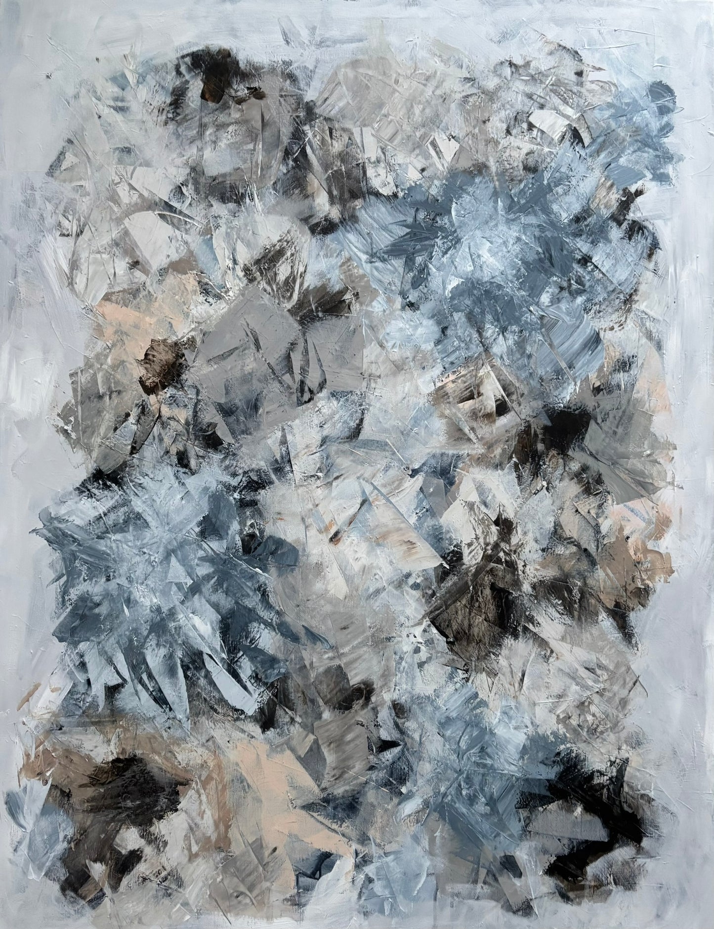 "White Interval" 100x120 cm