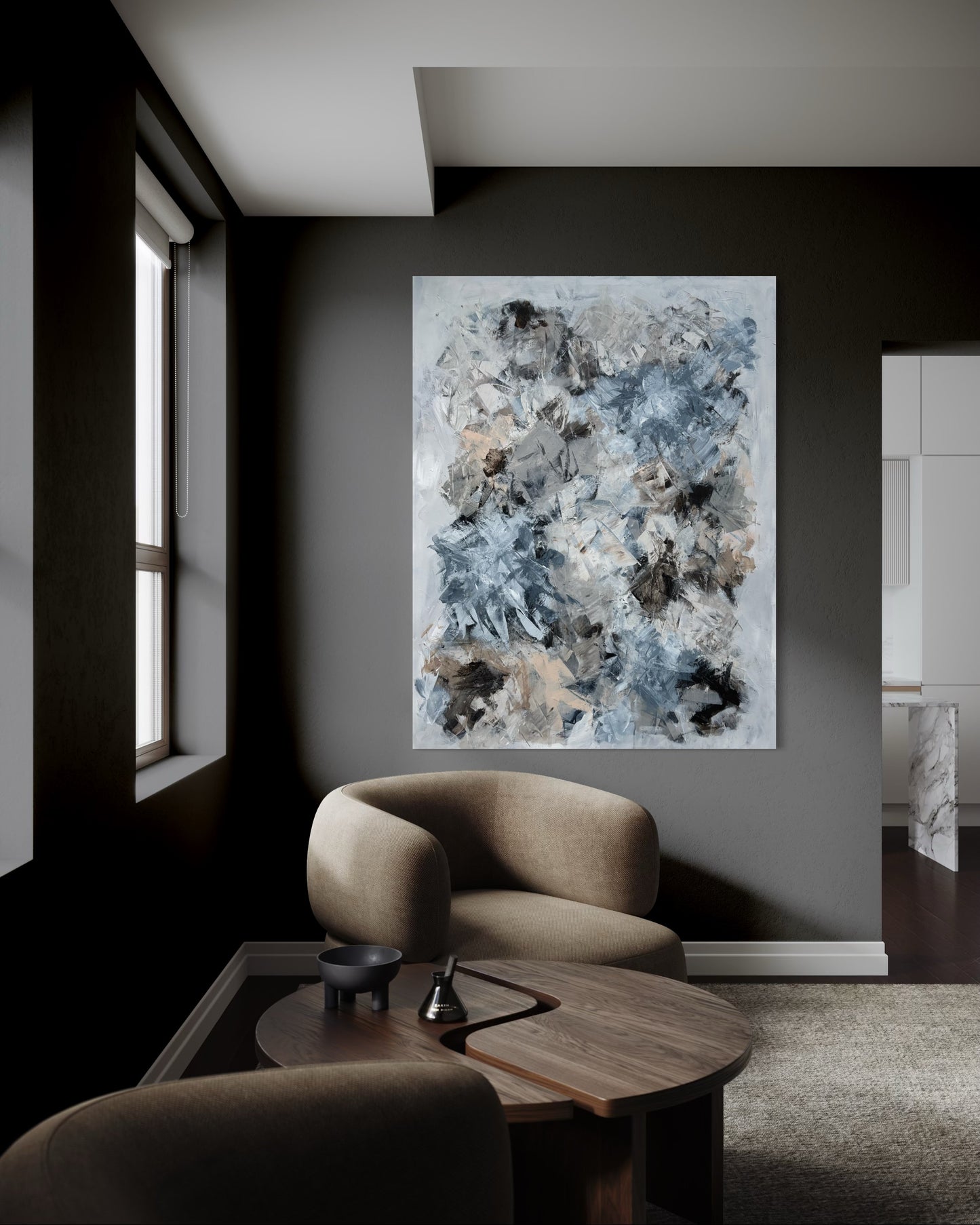 "White Interval" 100x120 cm