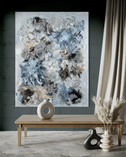 "White Interval" 100x120 cm