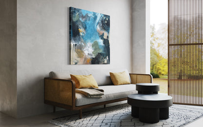Living the life 100x100cm