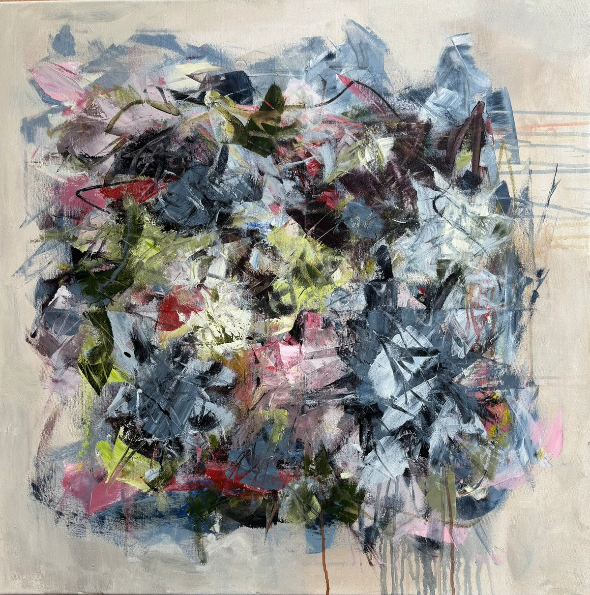 Wild at Heart I, 80x80 cm m/ramme