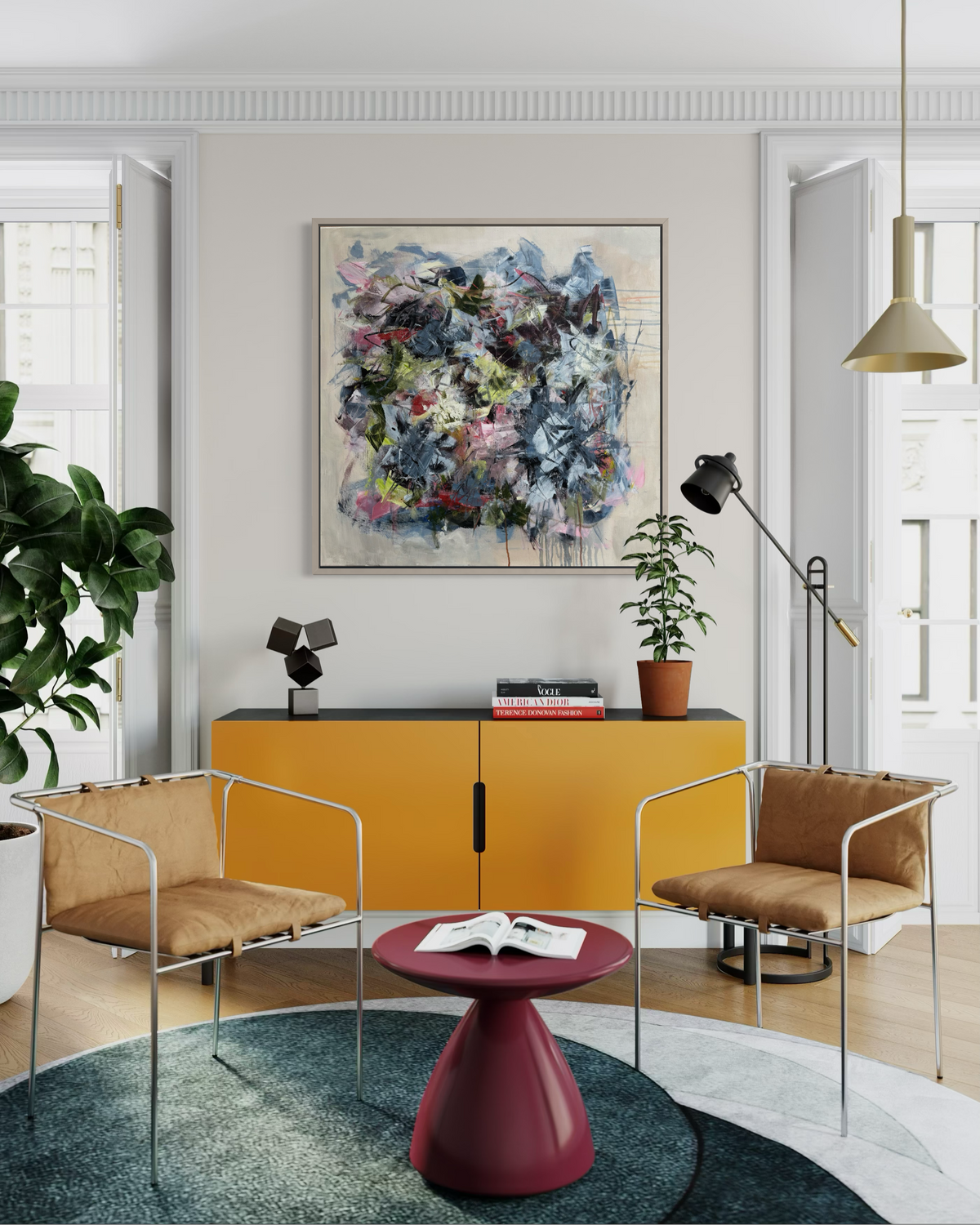 Wild at Heart I, 80x80 cm m/ramme