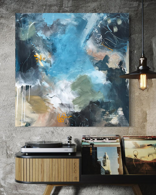 Living the life 100x100cm