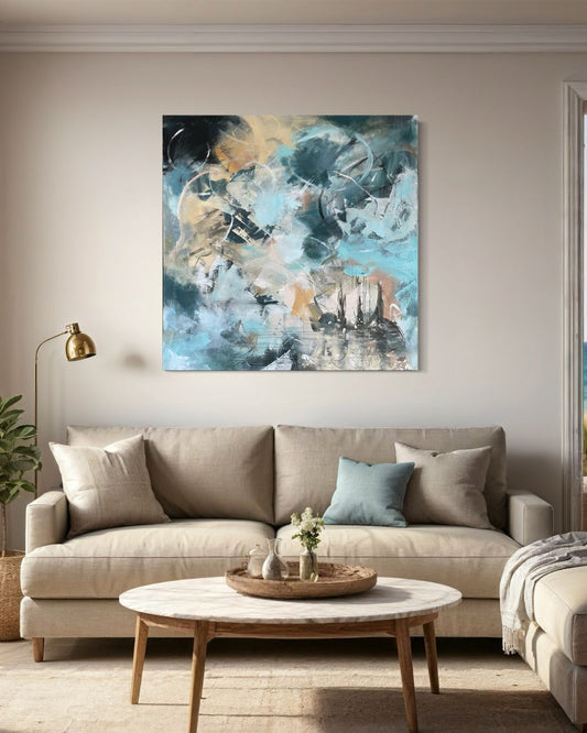 Cross the Waters 100 x 100 cm