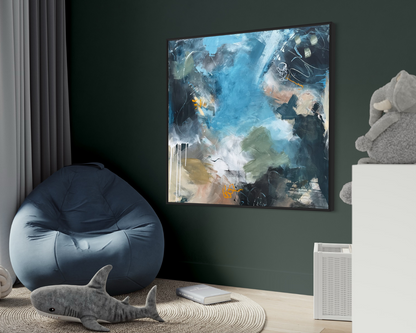 Living the life 100x100cm