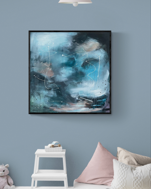 Midnight space 80x80cm