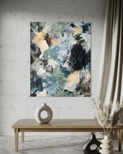 store abstrakte malerier fra galleri breiland. Kjenetegnes av farger og energi og skjulte dybder. 